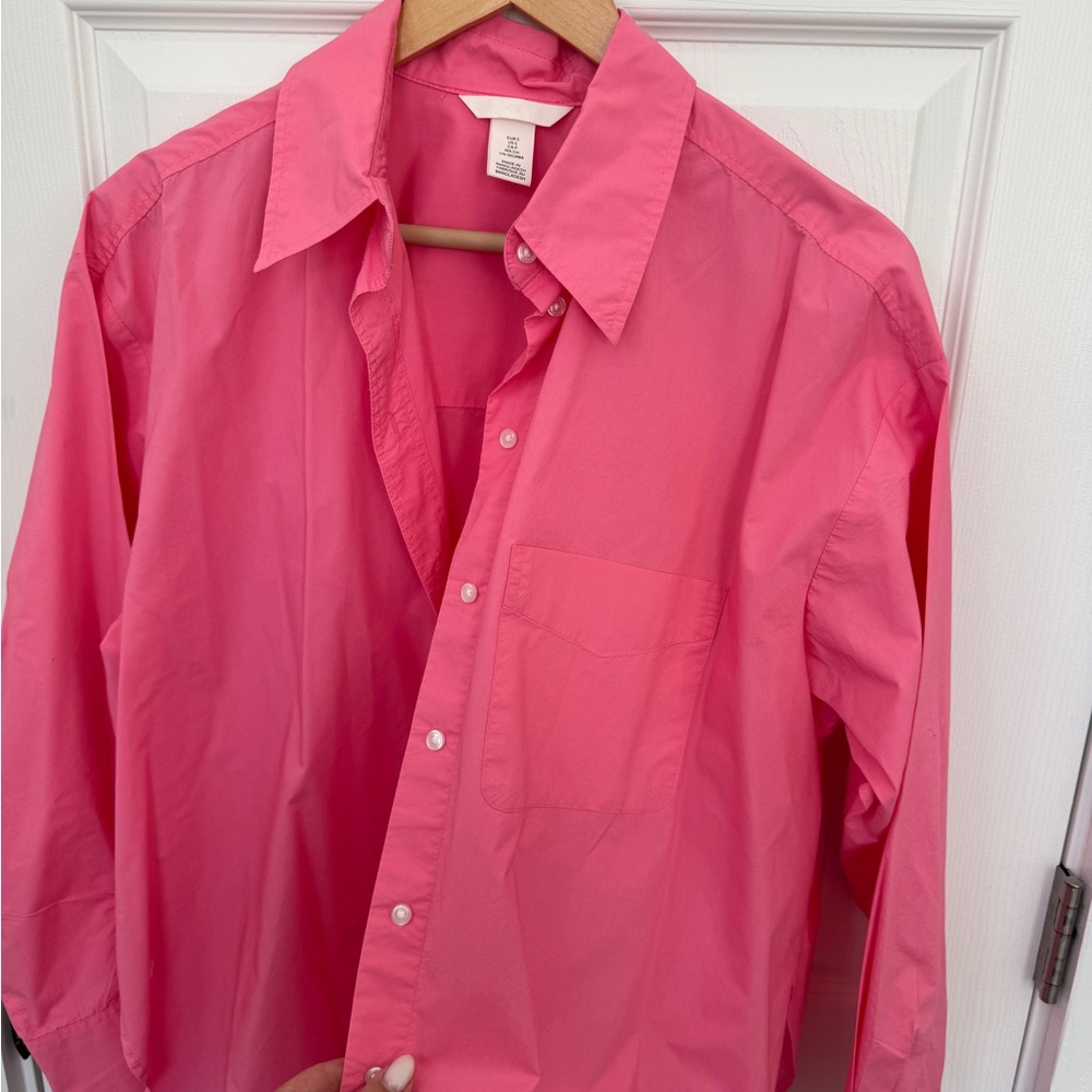 H&M Pink Button-Up Shirt - Picture 4 of 7